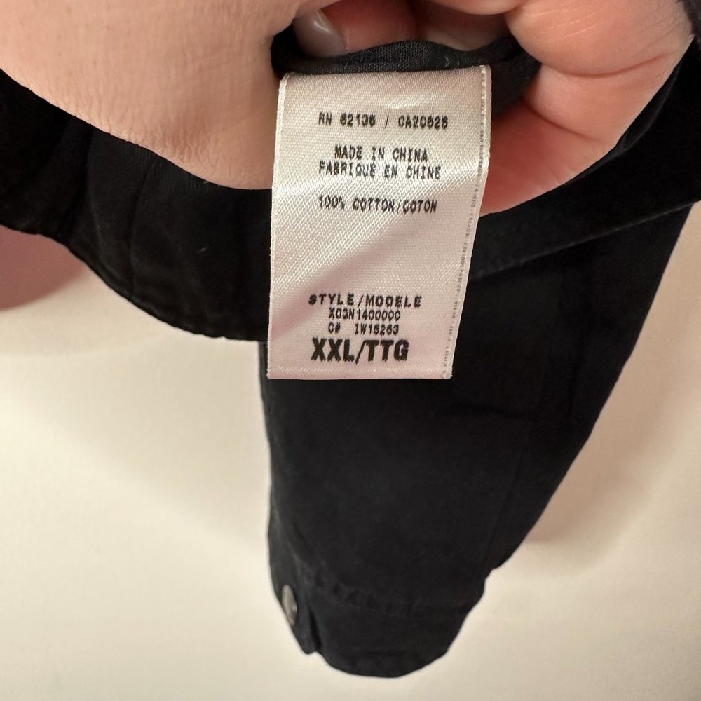 GUESS Black Denim Jacket Men's XXL - Picture 3 of 4